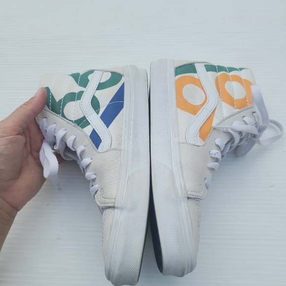 VANS Old Skool Route 66 rainbow sk8 high white sneakers - Picture 12 of 13